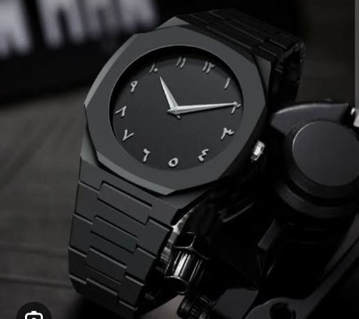 Black Arabic Aura Watch